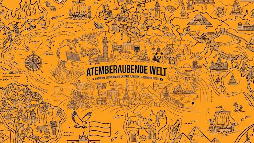 Atemberaubende Welt banner
