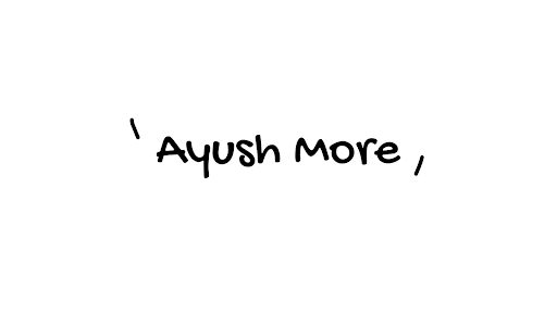 Ayush More 2.0 banner