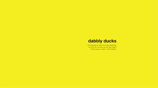 Dabbly Ducks banner