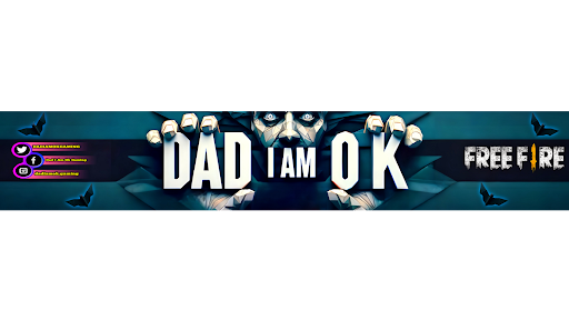 DAD I AM OK GAMING banner