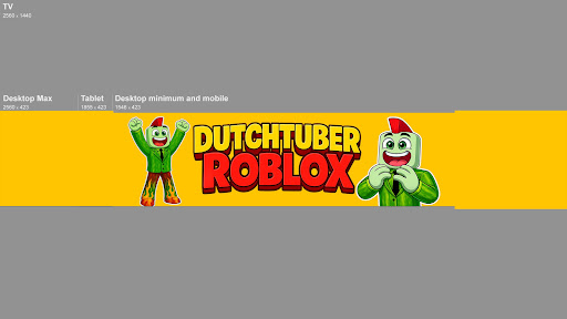 Dutchtuber - Roblox banner