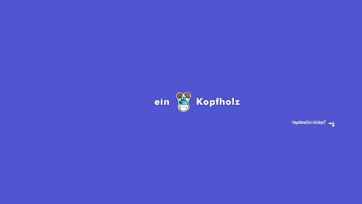 ein Kopfholz banner