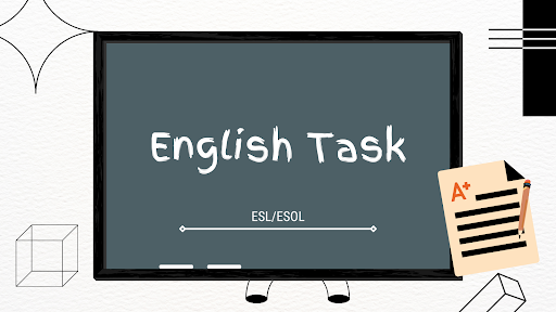 English Task banner