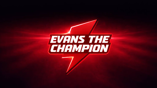 EVANS THE CHAMPION banner