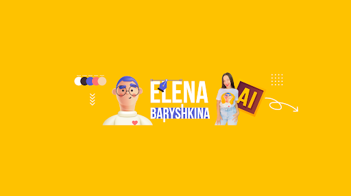 Graphic Design with Elena banner