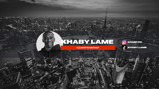 Khaby. Lame banner