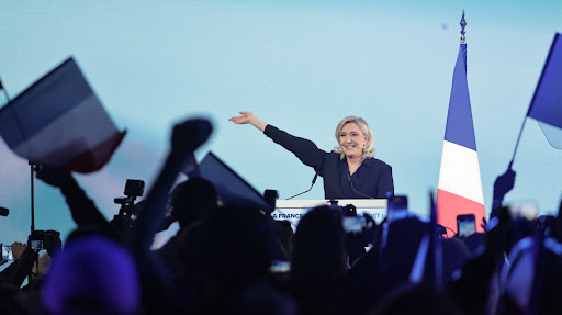 Marine Le Pen banner