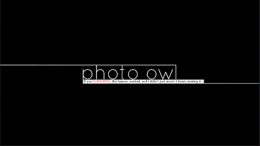 Photo Owl Time Lapse banner