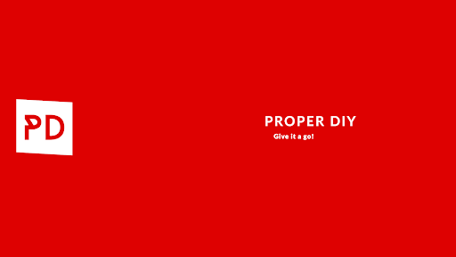 Proper DIY banner