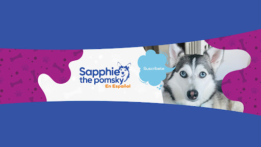 Sapphie the Pomsky en Español banner