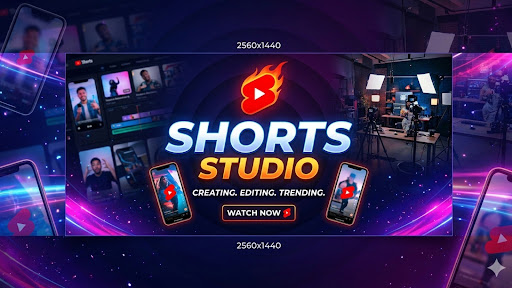Shorts Studio banner