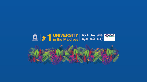 The Maldives National University banner