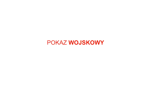 Pokaz Wojskowy banner