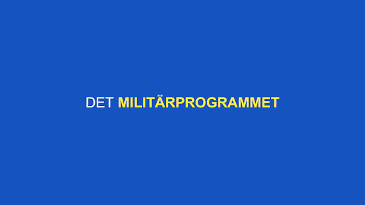 Militärprogrammet banner