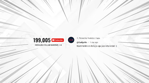 Youtuber Cupu banner