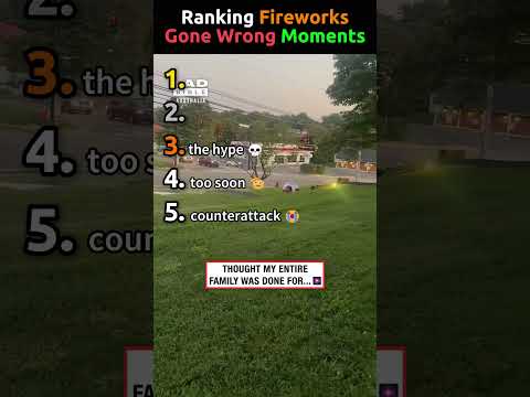 Ranking Fireworks Gone Wrong Moments #fireworks thumbnail