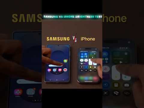 iPhone vs Samsung Full Brightness Comparison 🔥#viral #shorts #trending #techshorts #iphone thumbnail