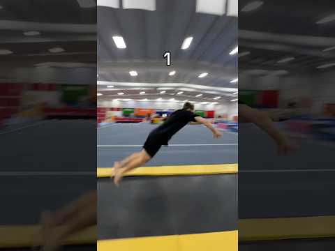How many flips to cross the trampoline! thumbnail