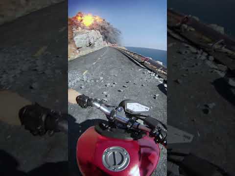 Motorcycle Ride🏍️ #shorts #moon #animation #usa #earth #3d #losangeles thumbnail