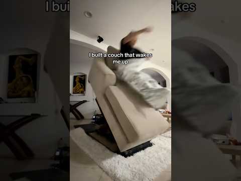 this couch wakes you up! thumbnail