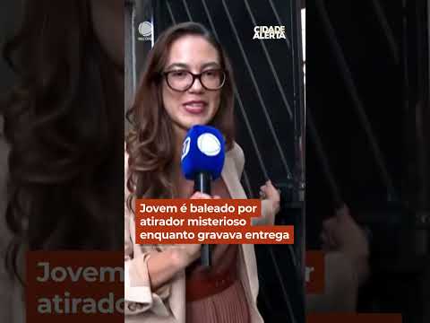 Jovem é baleado por atirador misterioso enquanto gravava entrega #Shorts #CidadeAlerta thumbnail