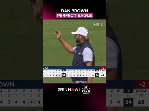 #PGAChampionships ?️‍♀️ - Dan Brown perfect eagle di hole 11! thumbnail