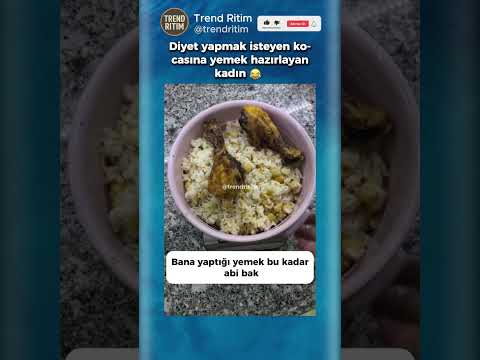 Eşinin Kendisine Hazırladığı Diyet Yemeğini Gösteren Adam 😂😁 thumbnail