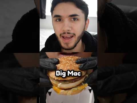 He made a mini Big Mac burger... #shorts #shortsfeed #youtubeshorts #cringe #cooking #comedy #funny thumbnail