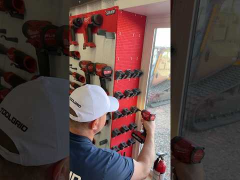 Organizing all the Milwaukee batteries with the new @Toolgrid battery holders! thumbnail