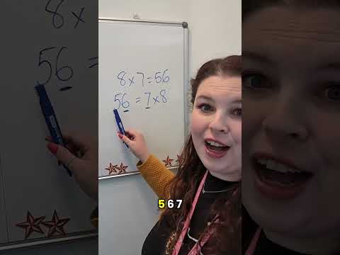 Kids will love this MTC hack for 7 x 8 = 56 #teacherhumor thumbnail
