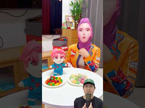 MAMA DAN ADIK REBUTAN PERMEN WARNA WARNI‼️😱 @PresentHunt #remix #dubbing #trending thumbnail