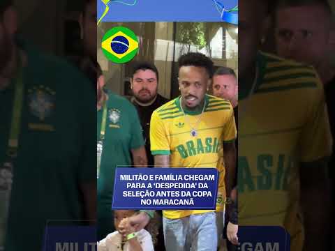 GRUPO UNIDO! MILITÃO PRESENTE NO MARACANÃ MESMO FORA DA COPA! 🇧🇷🇧🇷🇧🇷 thumbnail
