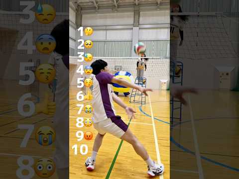 When a spike-focused opposite tries digging practice#volleyball thumbnail