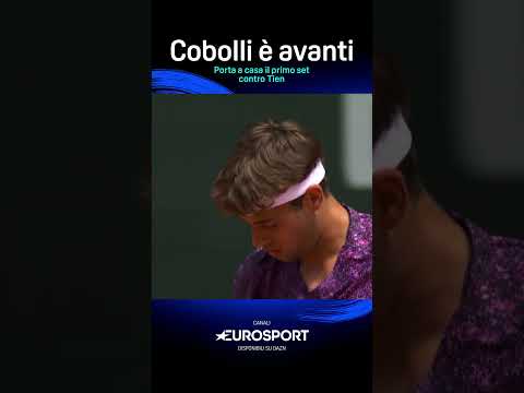 𝑨𝑽𝑨𝑵𝑻𝑰 𝑭𝑳𝑨𝑽𝑰𝑶 🇮🇹 🎾Cobolli conquista il primo set contro Tien ✅ thumbnail