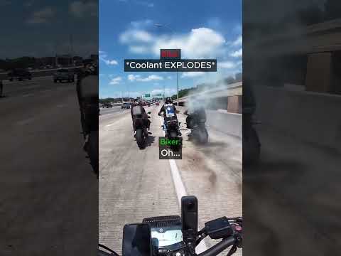When a Biker Ignored a Coolant Leak😳... thumbnail