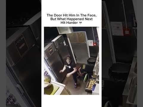 The Door Hit Him In The Face, But Her Cold Reaction Hit Harder. Sub for more! #shorts thumbnail
