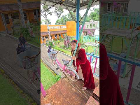 bawang merah kenapa sepedahnya didorong dorong#trendingshorts thumbnail
