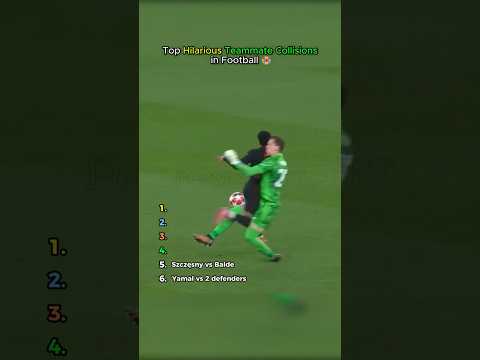 Top Hilarious Teammate Collisions in Football ? thumbnail