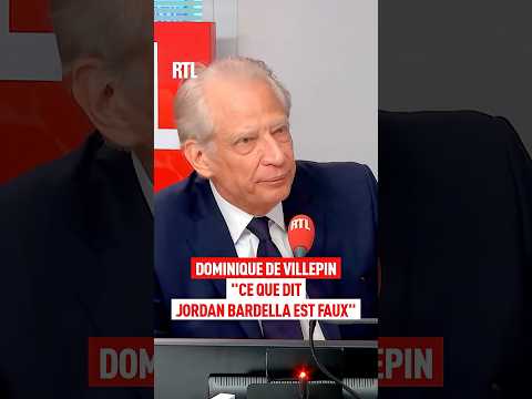 "Ce que dit Jordan Bardella est faux" : Dominique de Villepin sur RTL thumbnail