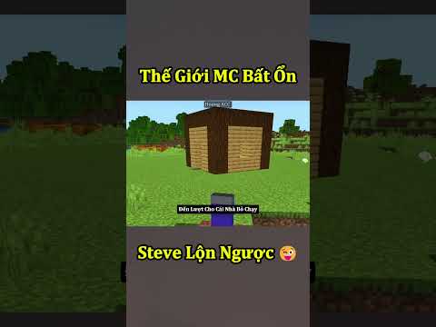 Biến Thành Steve Lộn Ngược Troll Thằng Bạn Bất Ổn Trong Minecraft 🤣 #shorts thumbnail