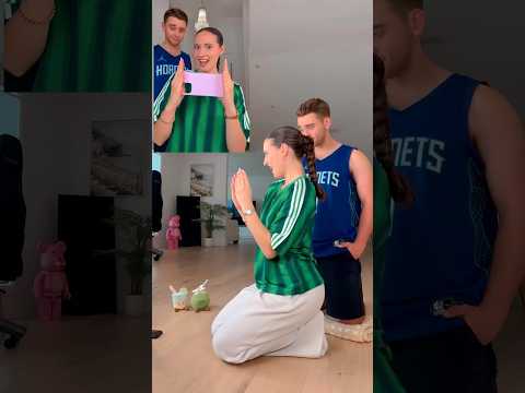 SUBSCRIBE FOR 7 YEARS OF GOOD LUCK! 🍀😅 - #dance #funny #couple #shorts thumbnail