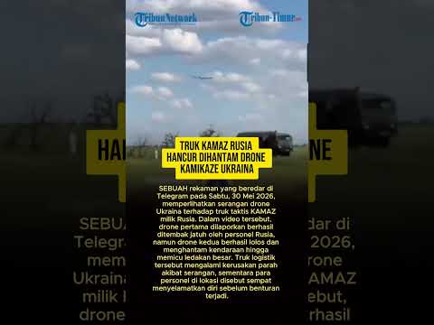 TRUK KAMAZ RUSIA HANCUR DIHANTAM DRONE KAMIKAZE UKRAINA thumbnail