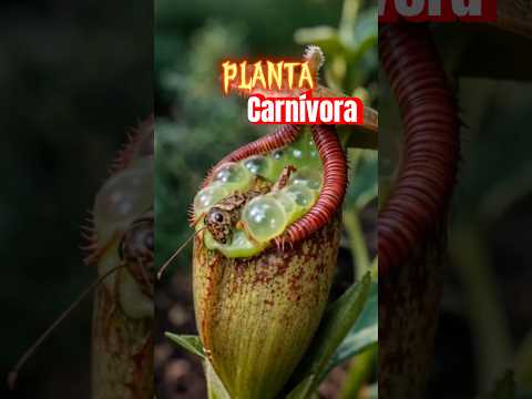 Será que a planta carnívora vai digerir o grilo?!😱 #shorts thumbnail