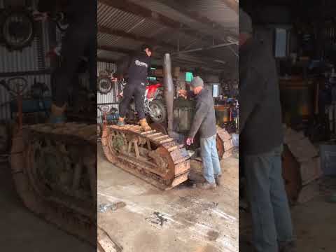 When you need to start that old #farmequipment #tractor. #caterpillar #farm #farmingtractor thumbnail