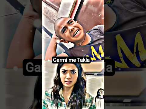 Garmi me Takla 😂 #trend thumbnail