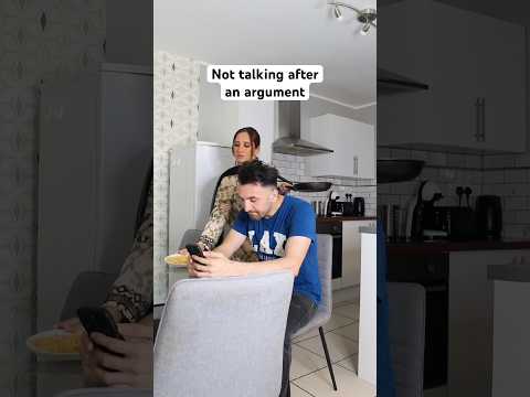 Not talking after an argument #shorts thumbnail