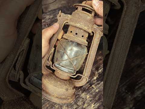 Bringing a Rusty Old Lantern Back to Life#vintagelamp #kerosenelantern #restoration thumbnail