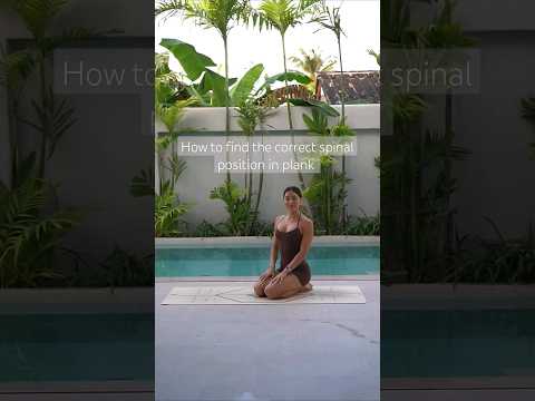 Pilates Tip: Spinal Position In Plank 🤍 #pilates thumbnail