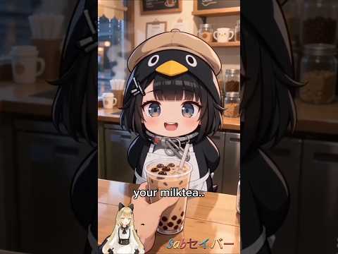 Milktea ? #shorts #gugugaga #milktea #pearl #endministrator #penguin #ai #chibi #milkteashop thumbnail
