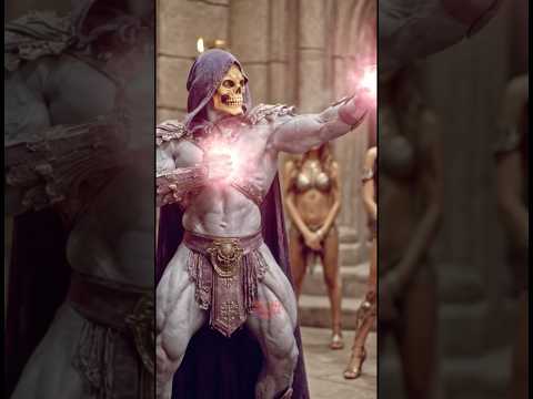 Skeletor Skull Sorcerer — He-Man & Conan Inspired | 1980s Retro Fantasy Visual thumbnail
